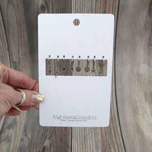 Emilia Huggie Pack Earrings Set Of 4‎ Women's O/S Silver Gifting Holiday Present